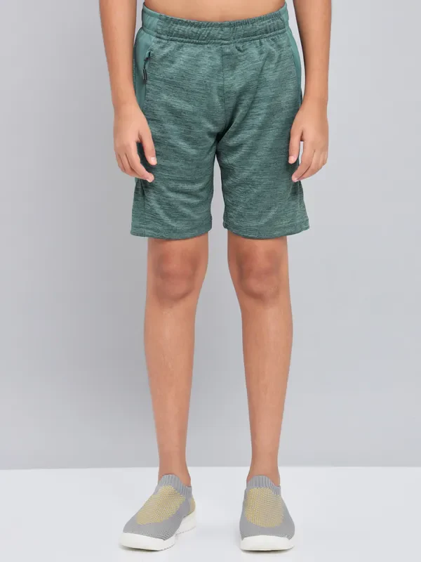 Boys Melange Slim Fit Shorts with TECHNO GUARD - Image 5