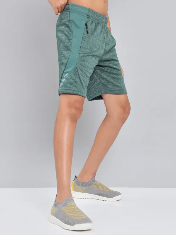 Boys Melange Slim Fit Shorts with TECHNO GUARD - Image 7