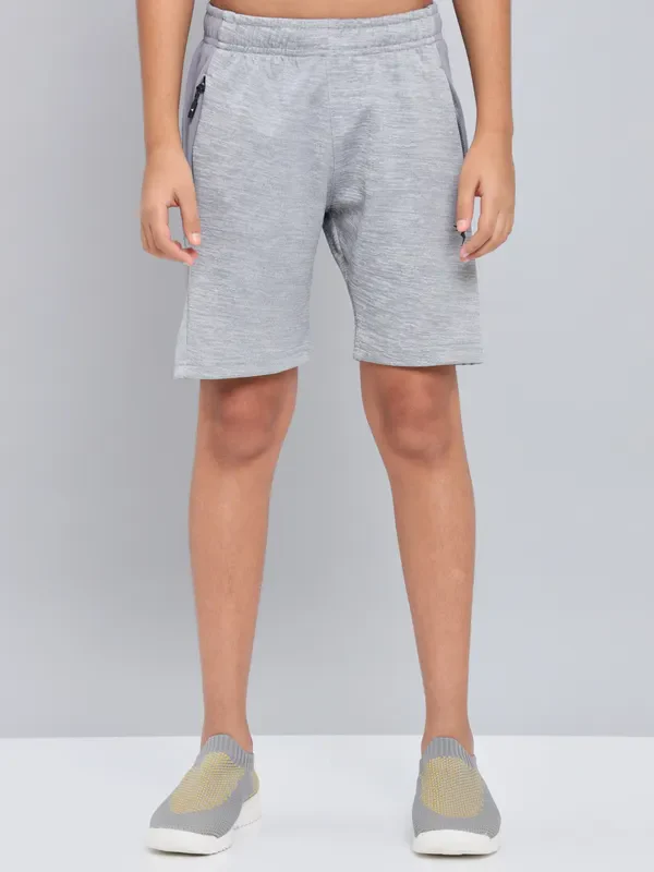 Boys Melange Slim Fit Shorts with TECHNO GUARD - Image 4