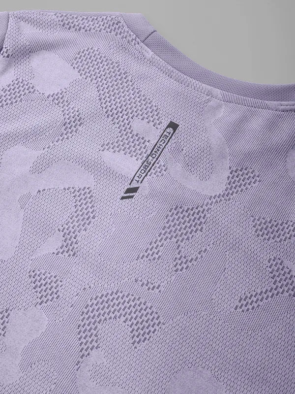 Boys Jacquard Slim Fit Crew Neck T-shirt with VENTMESH - Image 8