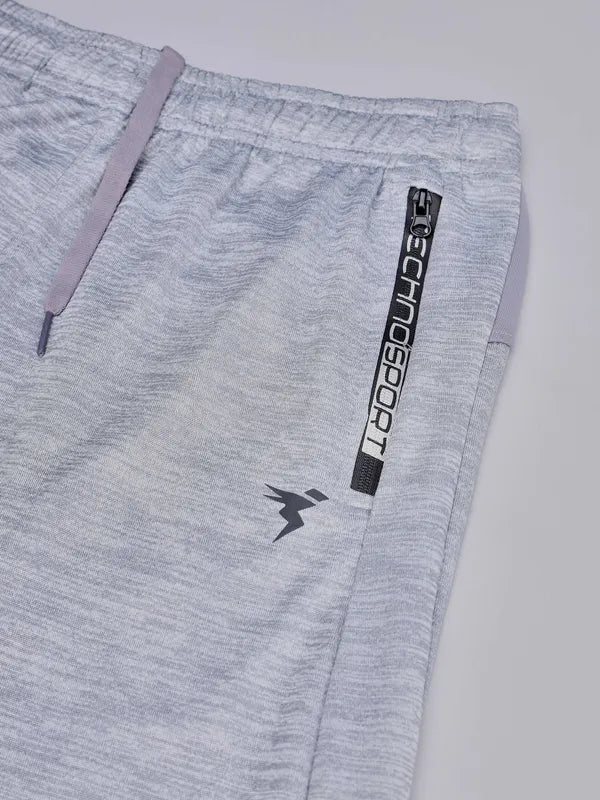 Boys Melange Slim Fit Trackpants with TECHNO GUARD - Image 7