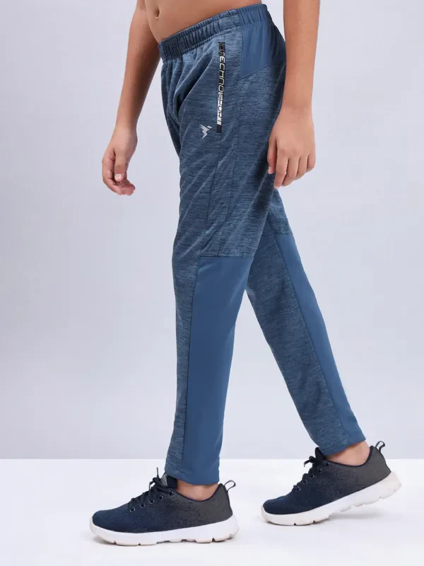 Boys Melange Slim Fit Trackpants with TECHNO GUARD - Image 3