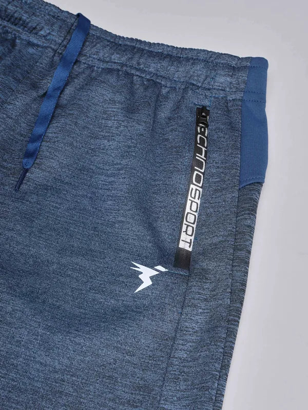 Boys Melange Slim Fit Trackpants with TECHNO GUARD - Image 7