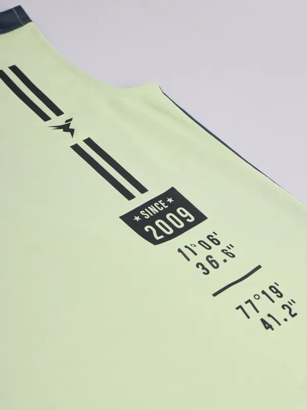 Boys Printed Slim Fit Crew Neck T-shirt with TECHNO GUARD - Image 3
