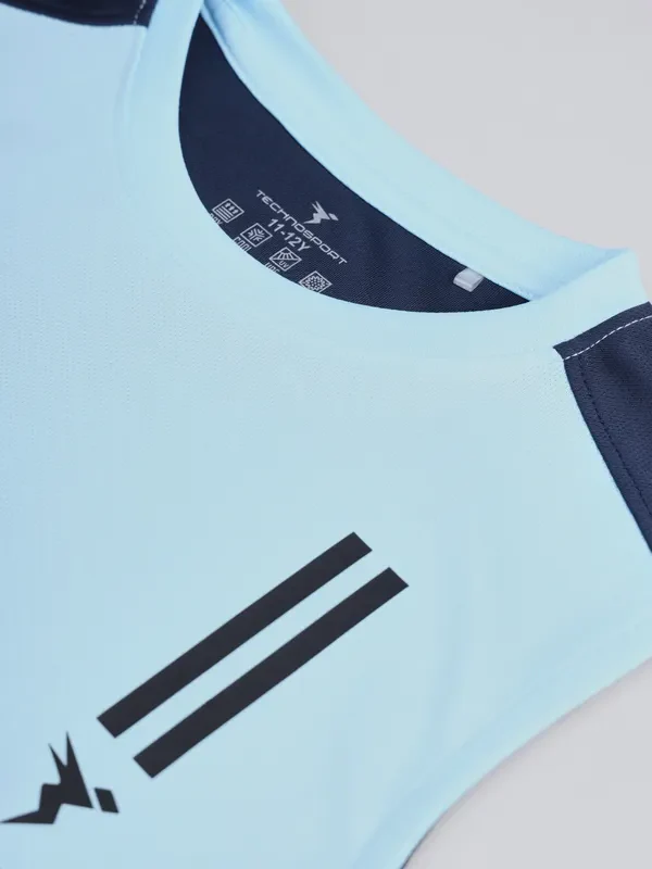 Boys Printed Slim Fit Crew Neck T-shirt with TECHNO GUARD - Image 7