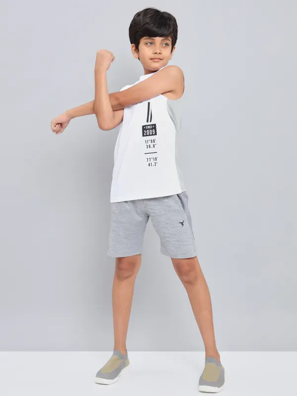 Boys Printed Slim Fit Crew Neck T-shirt with TECHNO GUARD - Image 3
