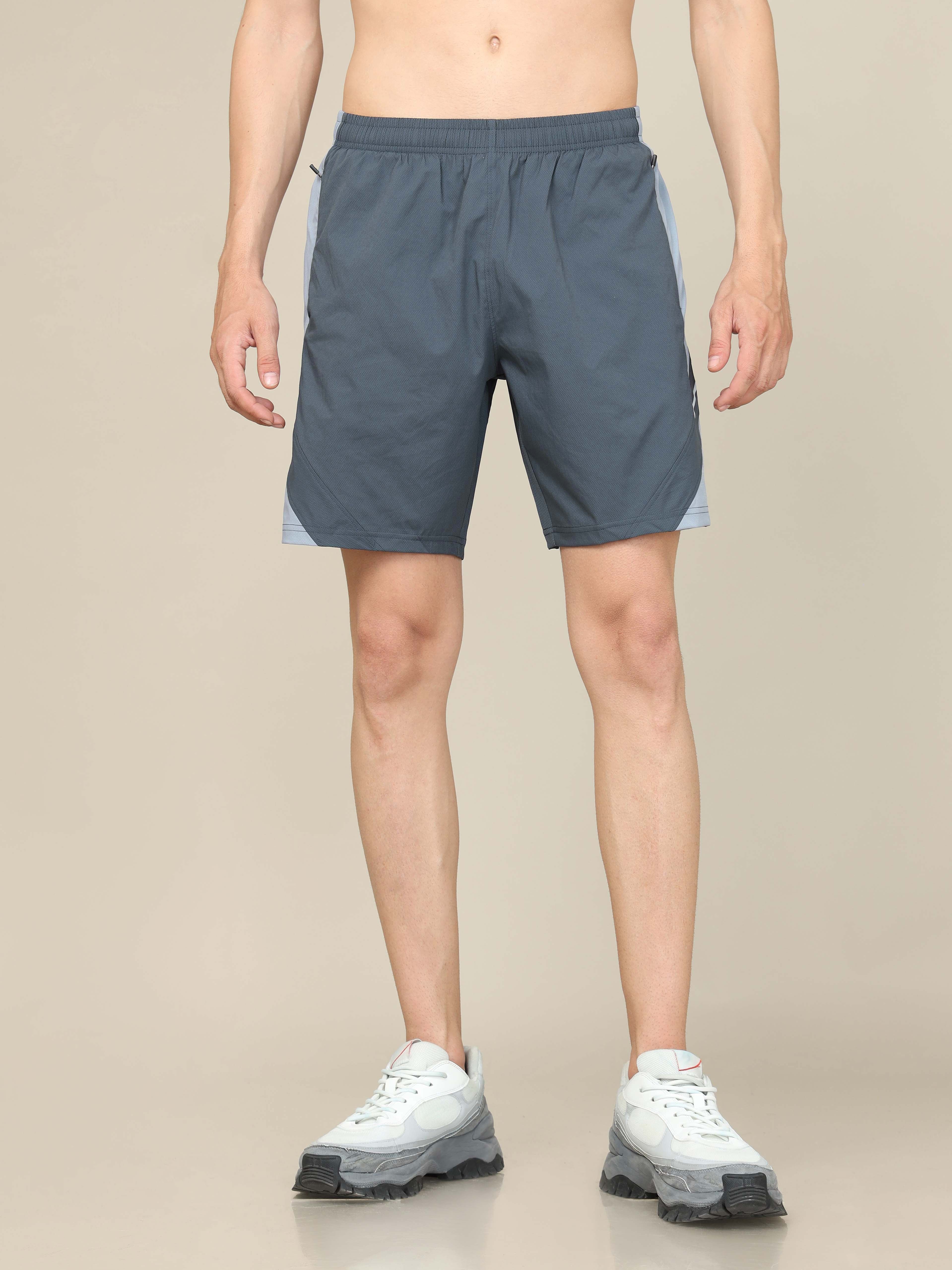 Men Colorblock Slim Fit Shorts with Lytra - Image 2