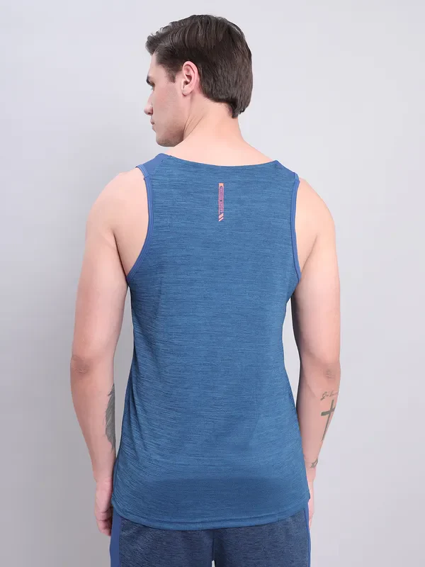 Men Melange Slim Fit Scoop Neck Innerwear Vest with DOUBLE COOL (Pack of 2) - Image 3