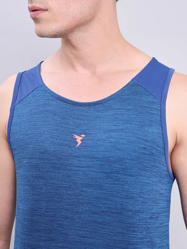 Men Melange Slim Fit Scoop Neck Innerwear Vest with DOUBLE COOL (Pack of 2) - Image 5