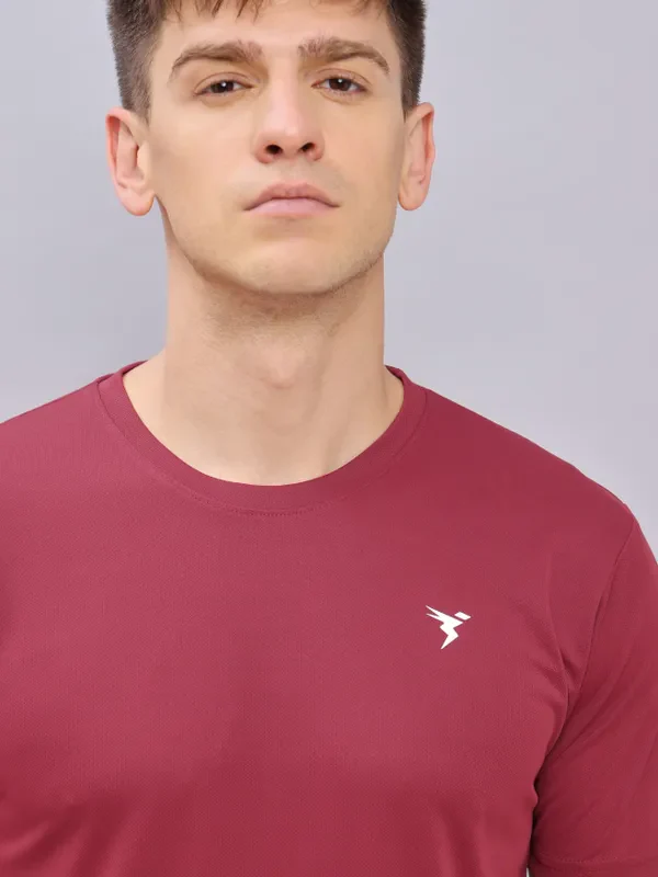 Men Colorblock Slim Fit Crew Neck T-shirt with DOUBLE COOL - Image 6