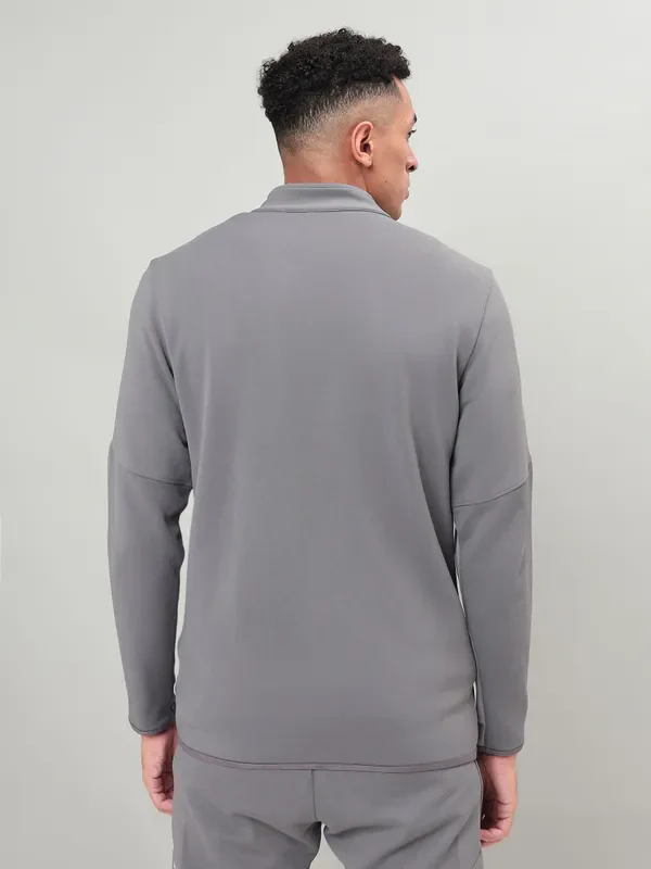 Men Solid Slim Fit Mock Neck Jacket with ELASTO PLUS - Image 3