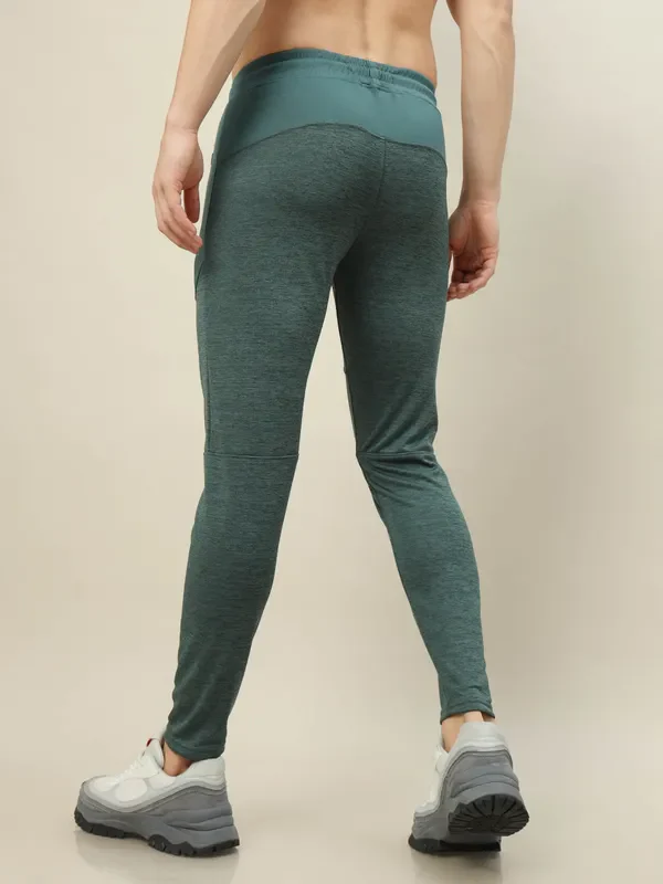 Men Melange Slim Fit Trackpants with TECHNO DRY - Image 4