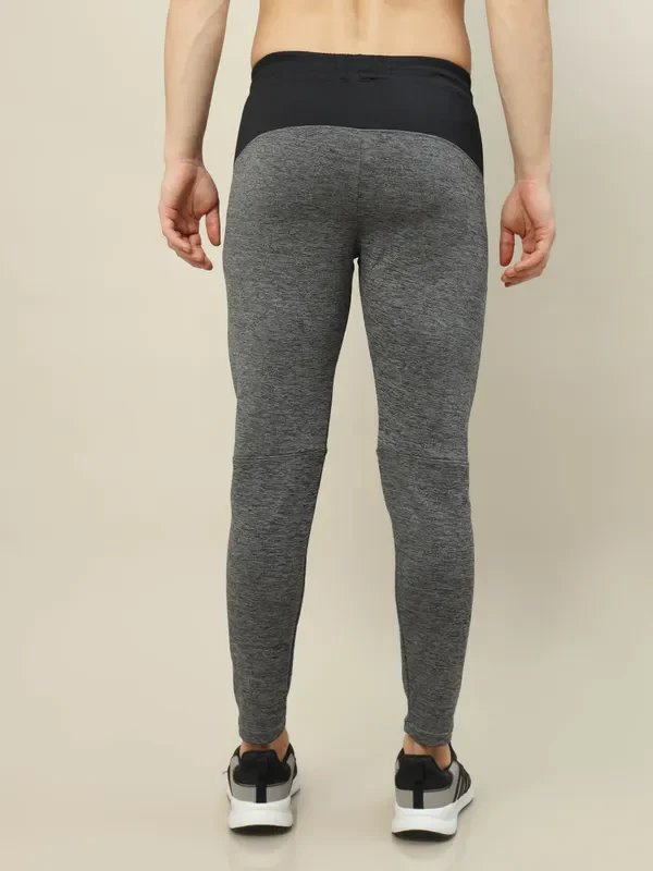 Men Melange Slim Fit Trackpants with TECHNO DRY - Image 5
