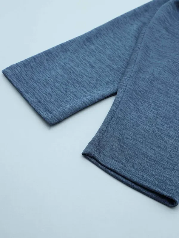 Men Melange Slim Fit Trackpants with TECHNO DRY - Image 8