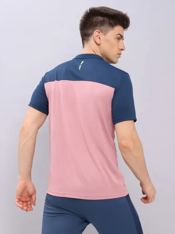 Men Colorblock Relax Fit Polo T-shirt with TECHNO COOL+ - Image 4