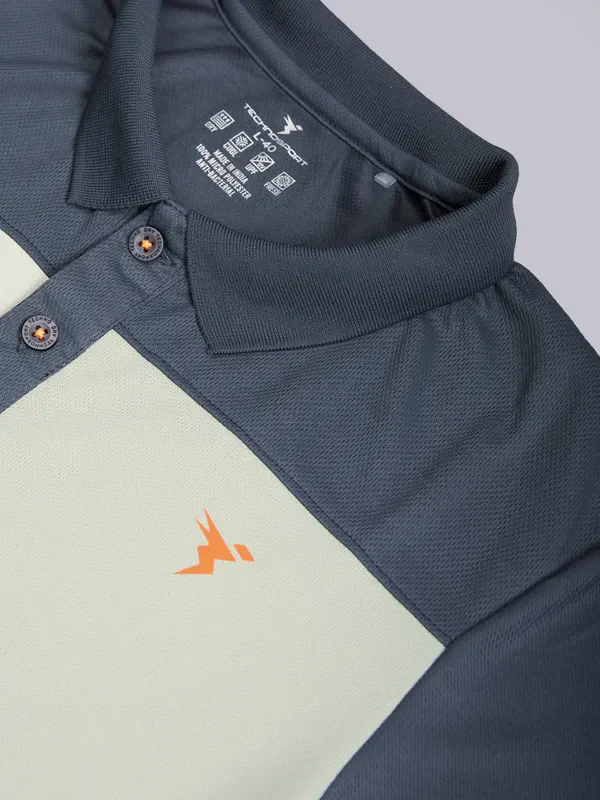 Men Colorblock Relax Fit Polo T-shirt with TECHNO COOL+ - Image 7