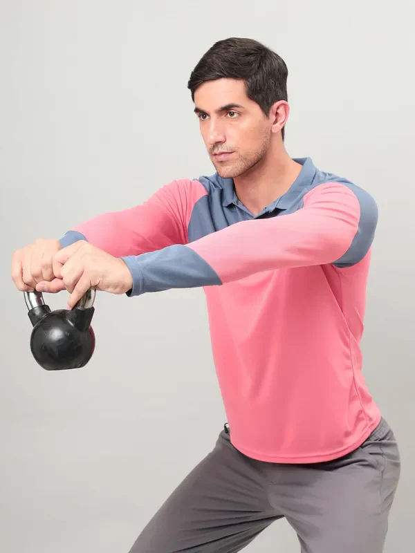 Men Colorblock Slim Fit Polo T-shirt with TECHNO COOL+ - Image 2