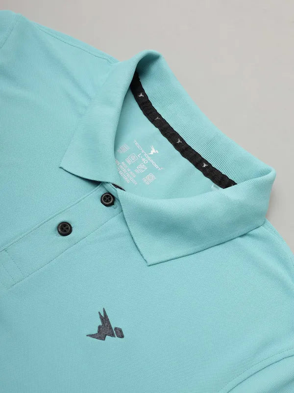 Men Solid Slim Fit Polo T-shirt with MATPIQ - Image 7