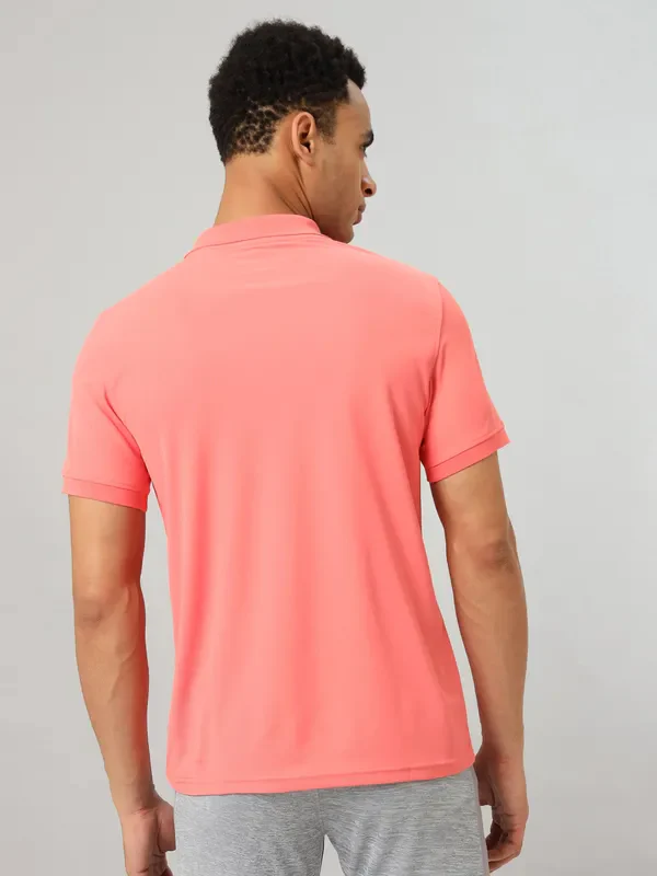 Men Solid Slim Fit Polo T-shirt with MATPIQ - Image 3