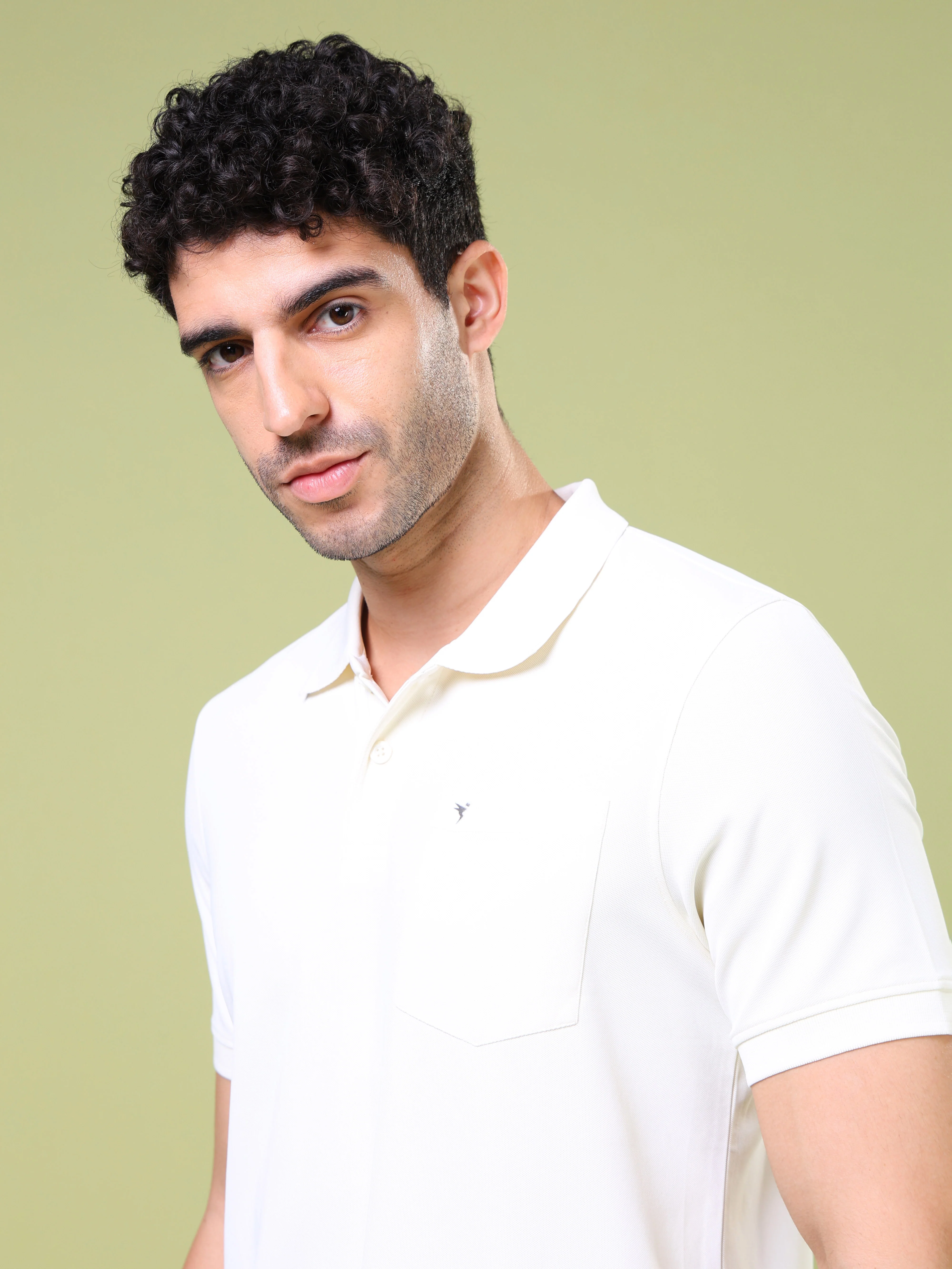Men Solid Slim Fit Polo T-shirt with MATPIQ - Image 6