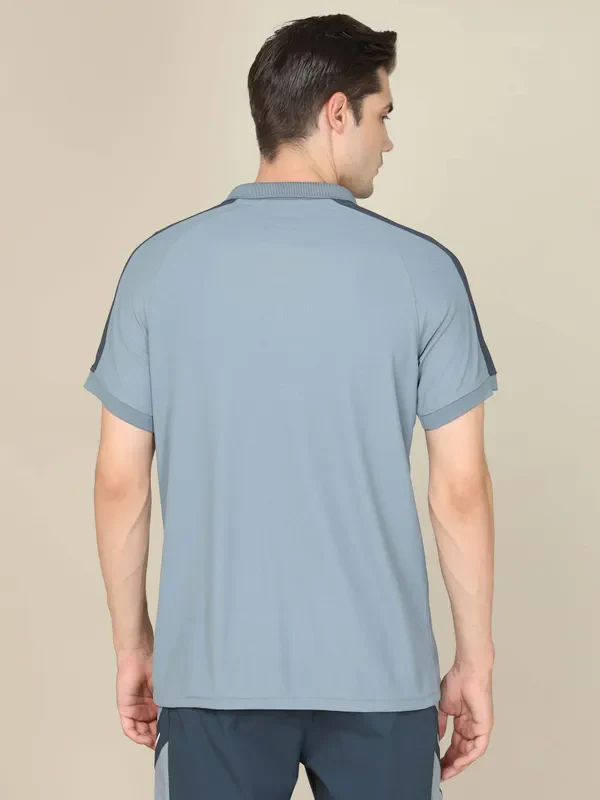 Men Colorblock Slim Fit Polo T-shirt with MATPIQ - Image 3
