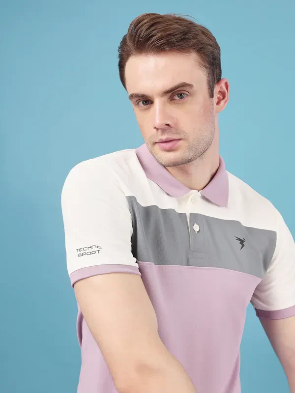 Men Colorblock Slim Fit Polo T-shirt with TECHNO COOL+ - Image 5