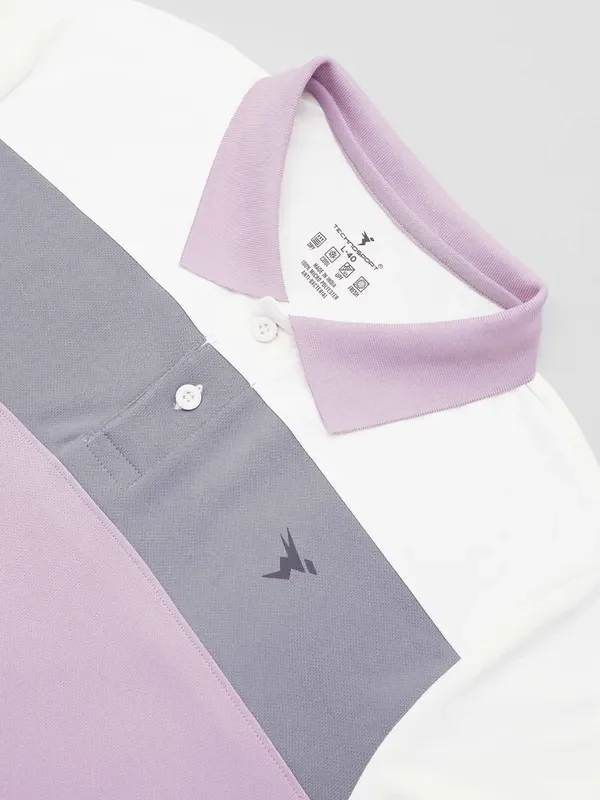 Men Colorblock Slim Fit Polo T-shirt with TECHNO COOL+ - Image 7