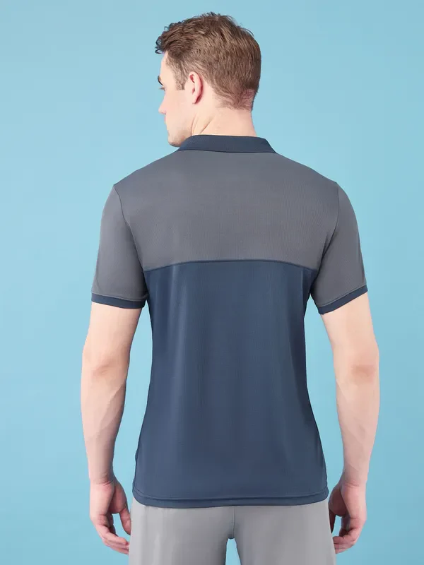 Men Colorblock Slim Fit Polo T-shirt with TECHNO COOL+ - Image 2