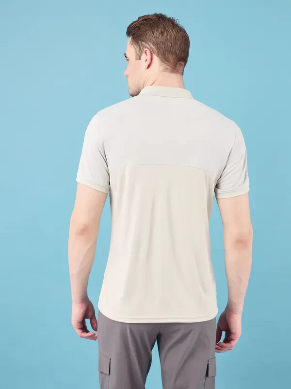 Men Colorblock Slim Fit Polo T-shirt with TECHNO COOL+ - Image 2