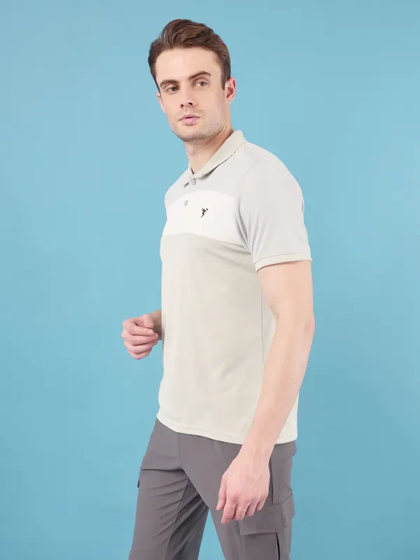 Men Colorblock Slim Fit Polo T-shirt with TECHNO COOL+ - Image 3