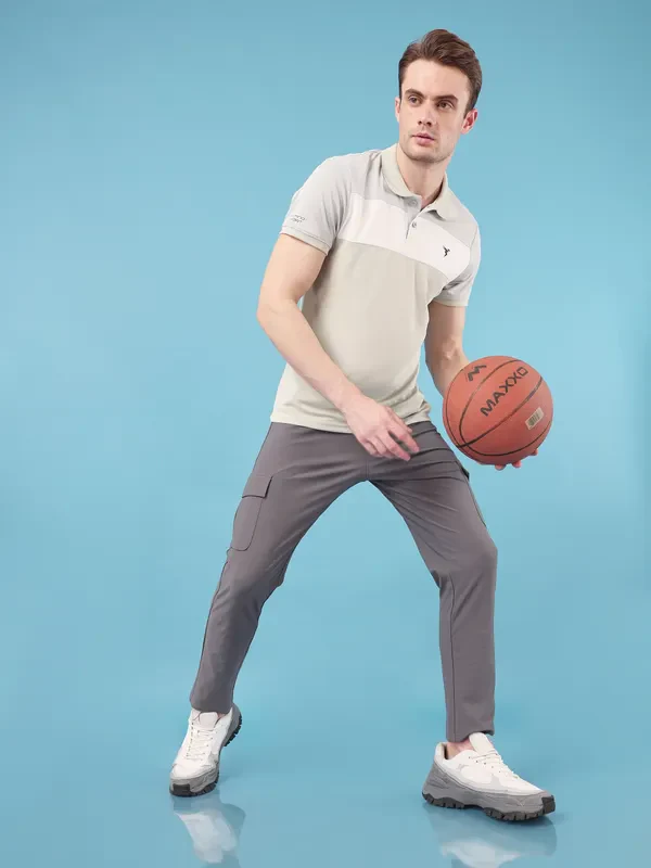 Men Colorblock Slim Fit Polo T-shirt with TECHNO COOL+ - Image 4