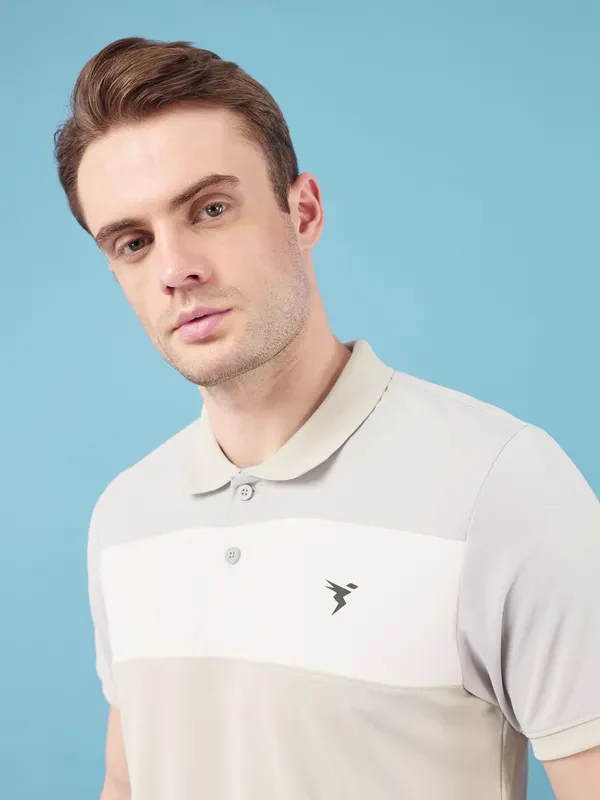 Men Colorblock Slim Fit Polo T-shirt with TECHNO COOL+ - Image 5