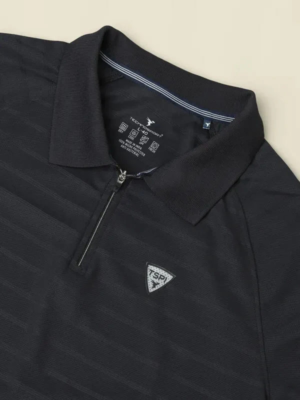 Men Self Design Regular Fit Combo of 2 Polo T-shirt - Image 7