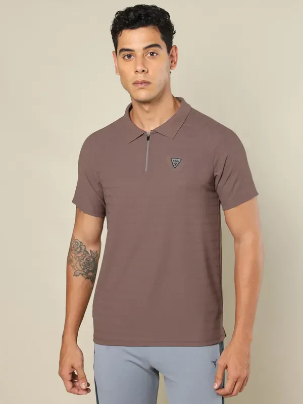Men Self Design Regular Fit Combo of 2 Polo T-shirt - Image 3
