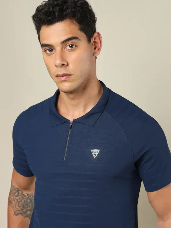 Men Self Design Regular Fit Combo of 2 Polo T-shirt - Image 6