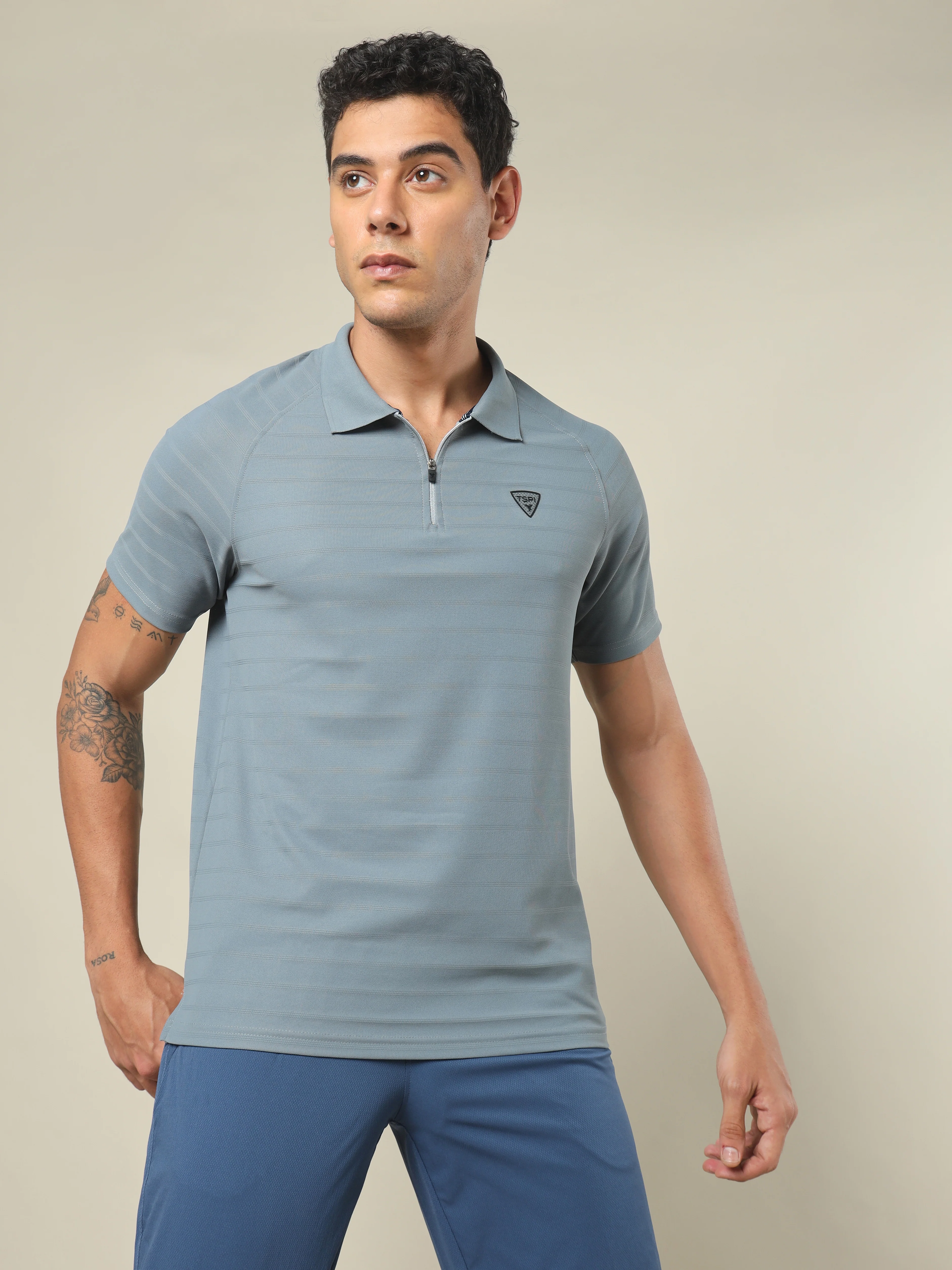 Men Self Design Regular Fit Combo of 2 Polo T-shirt - Image 2