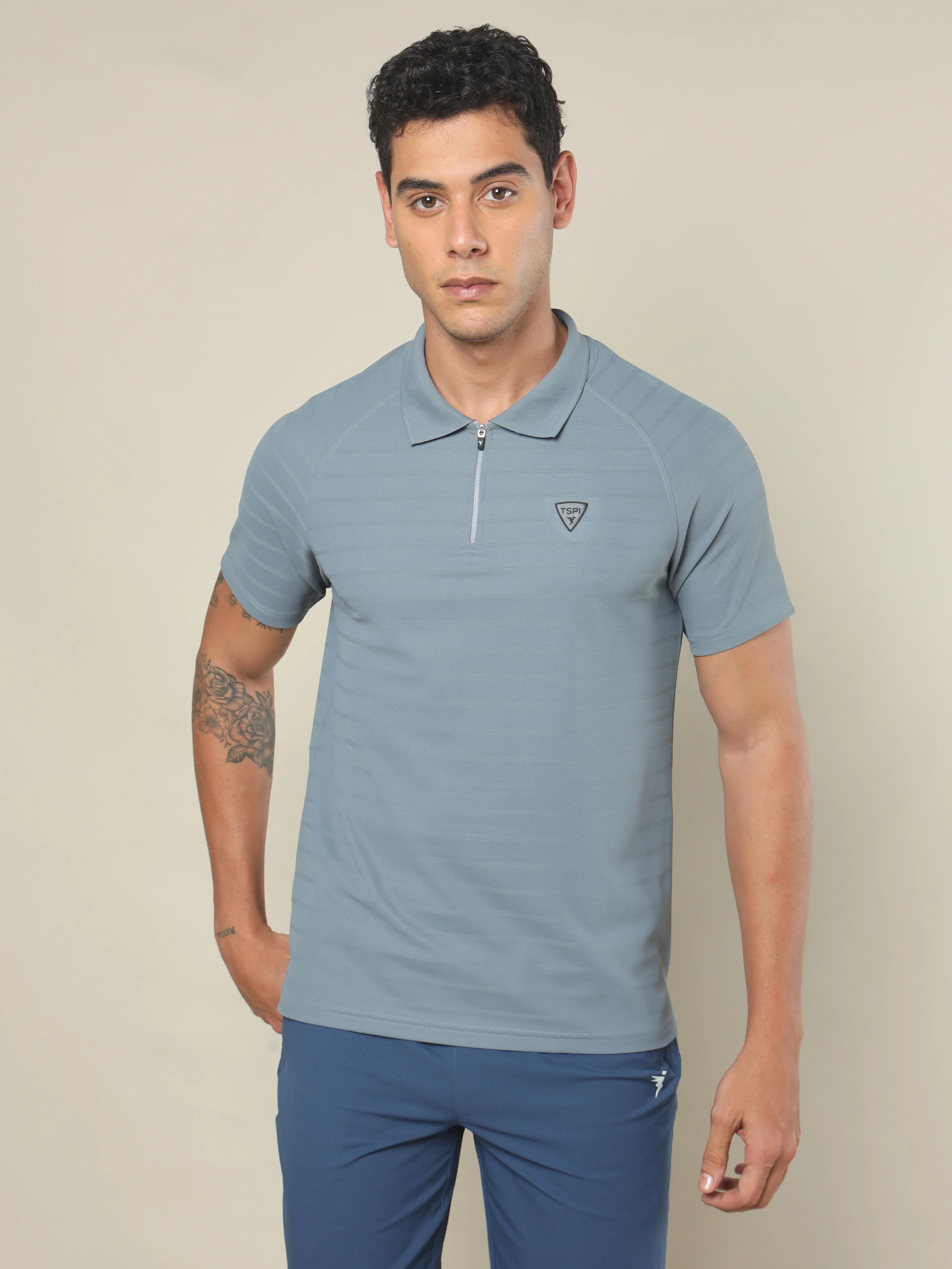 Men Self Design Regular Fit Combo of 2 Polo T-shirt - Image 6