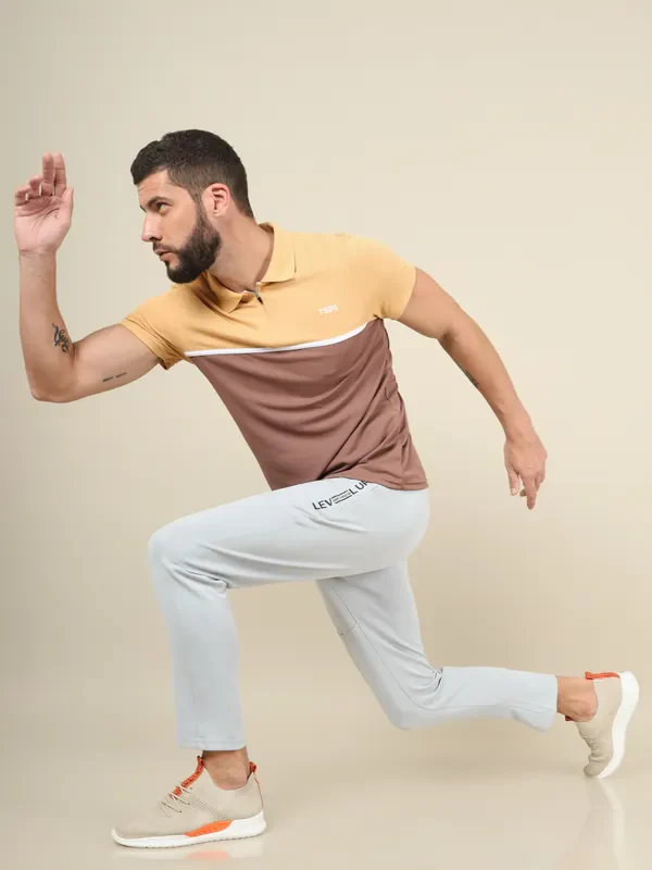 Men Colorblock Slim Fit Polo T-shirt with TECHNO COOL+ - Image 5
