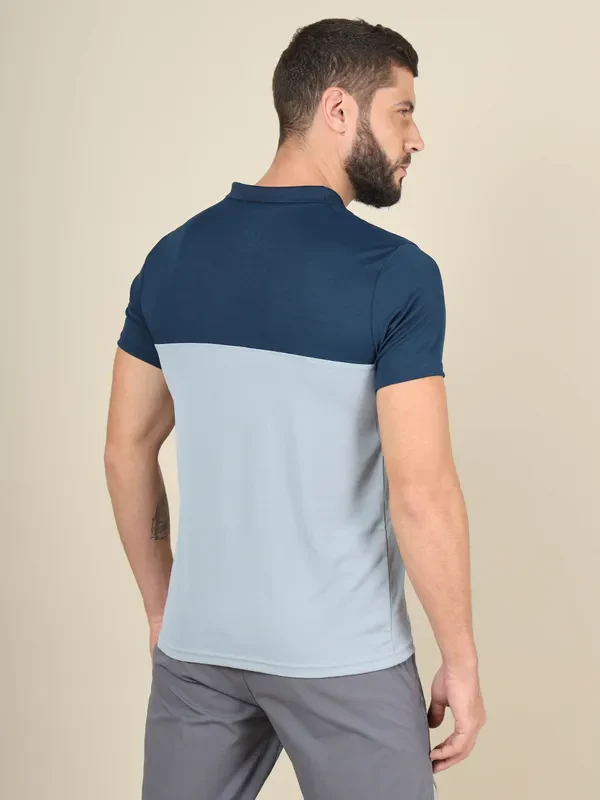 Men Colorblock Slim Fit Polo T-shirt with TECHNO COOL+ - Image 2