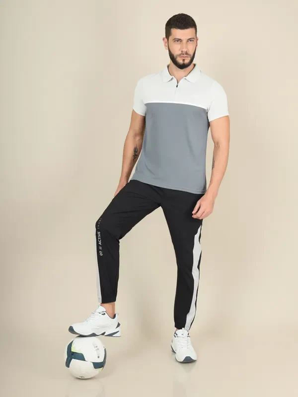 Men Colorblock Slim Fit Polo T-shirt with TECHNO COOL+ - Image 5