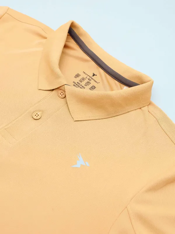 Men Solid Slim Fit Polo T-shirt with TECHNO COOL+ - Image 7