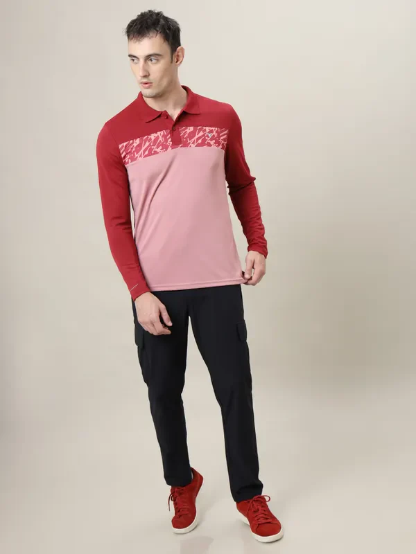 Men Colorblock Slim Fit Polo T-shirt with TECHNO COOL+ - Image 5