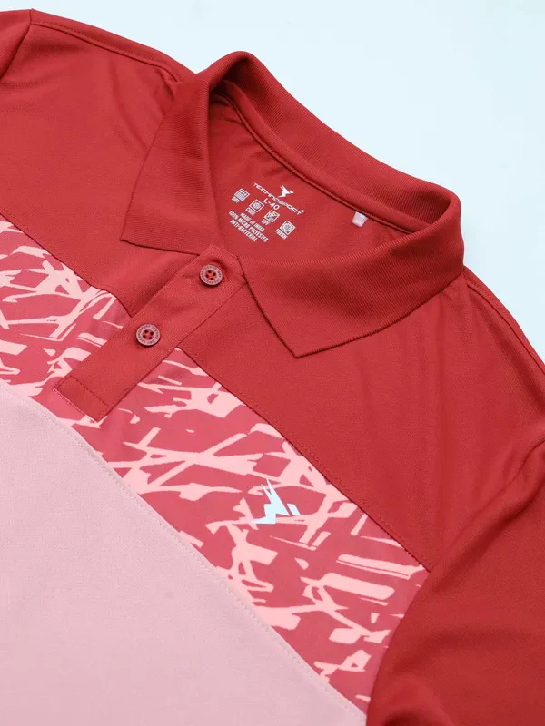 Men Colorblock Slim Fit Polo T-shirt with TECHNO COOL+ - Image 7