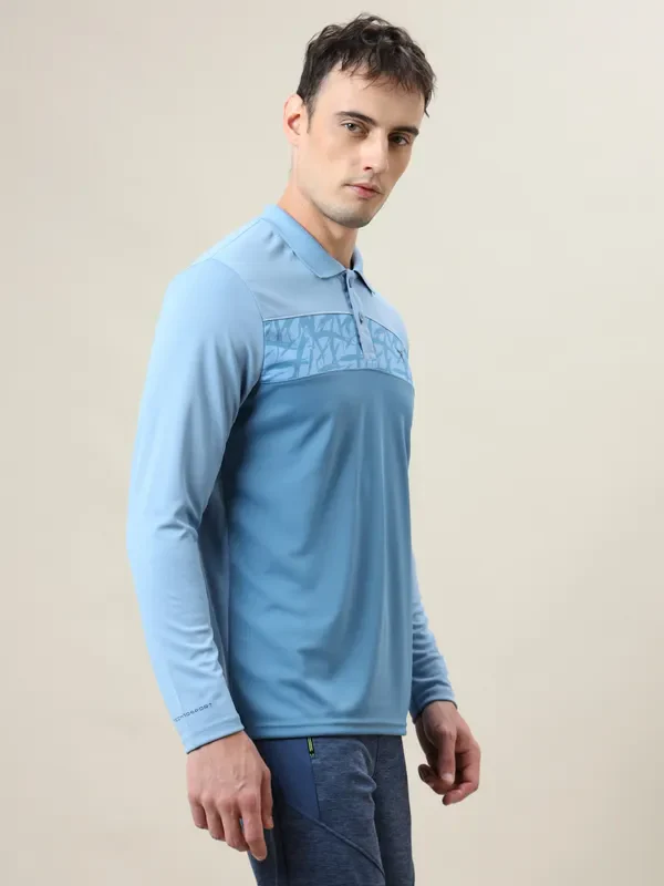 Men Colorblock Slim Fit Polo T-shirt with TECHNO COOL+ - Image 4