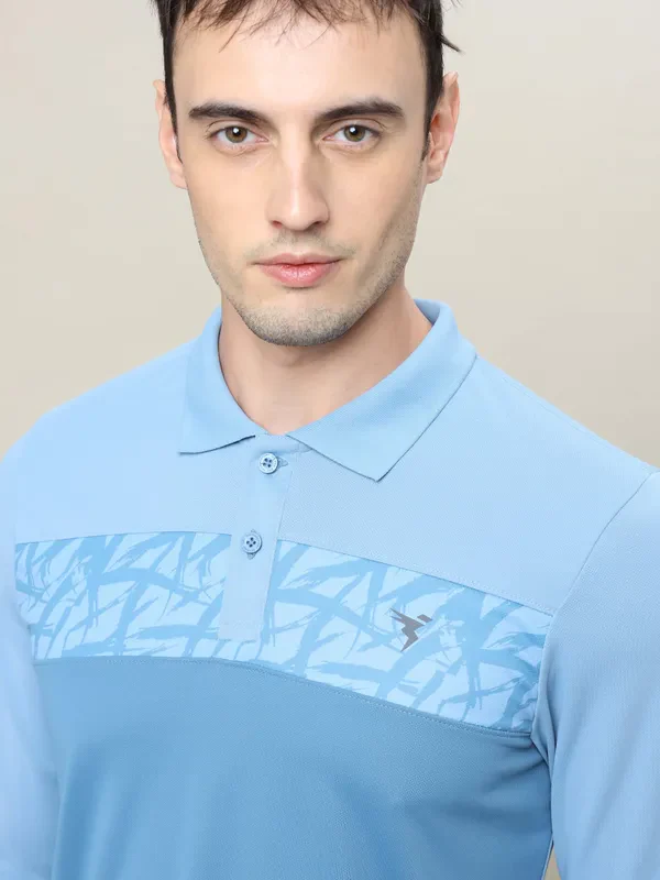 Men Colorblock Slim Fit Polo T-shirt with TECHNO COOL+ - Image 6
