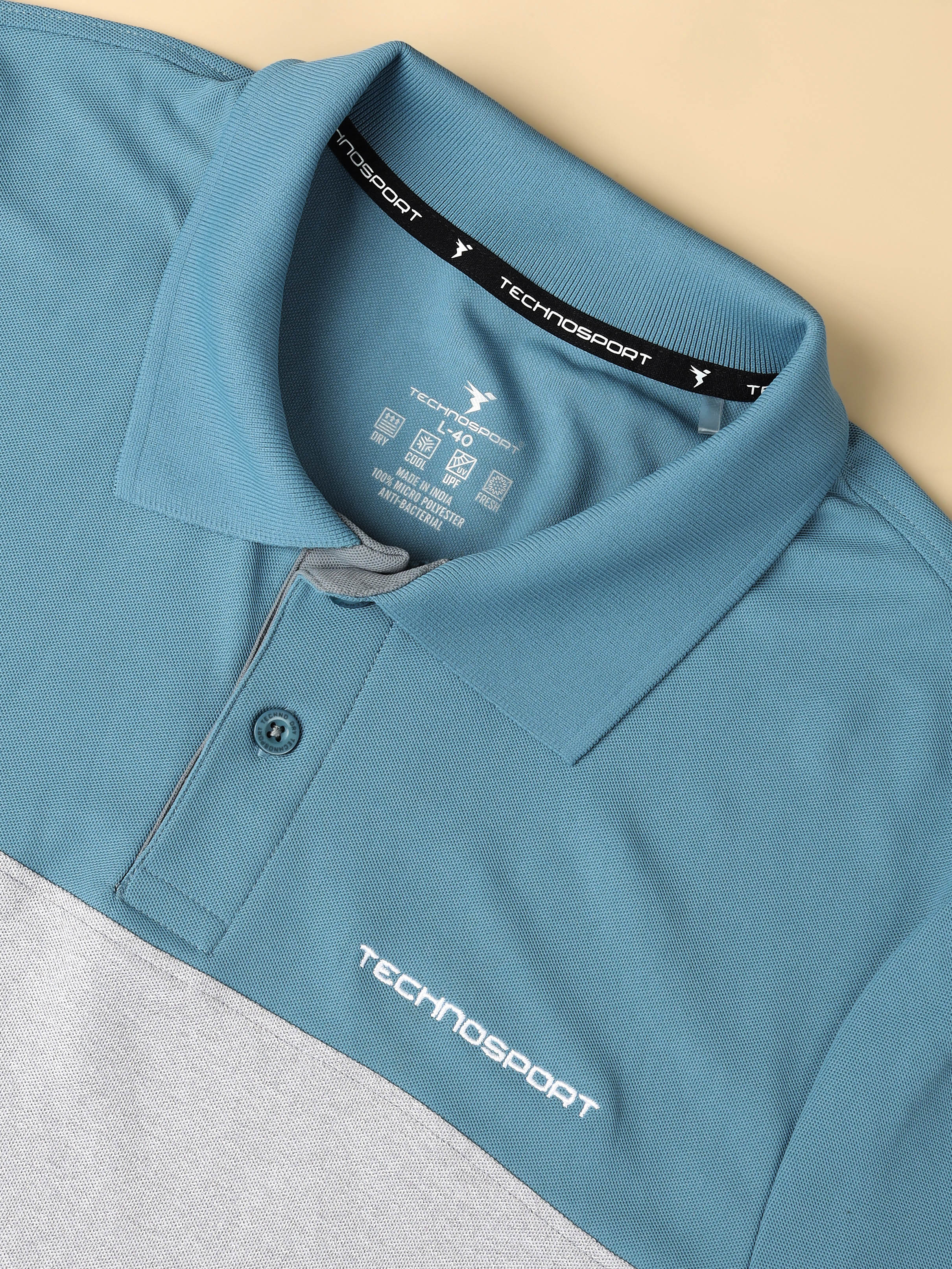Men Solid Slim Fit Polo T-shirt with MATPIQ - Image 7