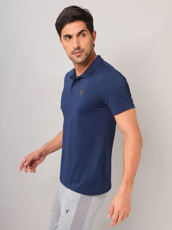 Men Self Design Slim Fit Polo T-shirt with AIRTEX STRIPES - Image 5