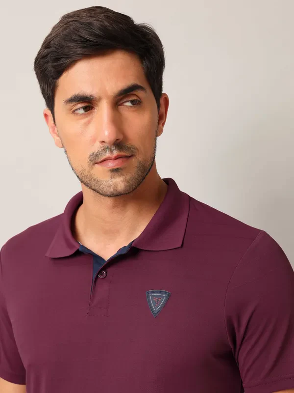 Men Self Design Slim Fit Polo T-shirt with AIRTEX STRIPES - Image 8