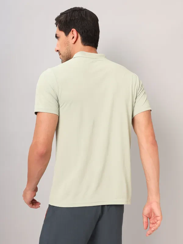 Men Self Design Slim Fit Polo T-shirt with AIRTEX STRIPES - Image 3