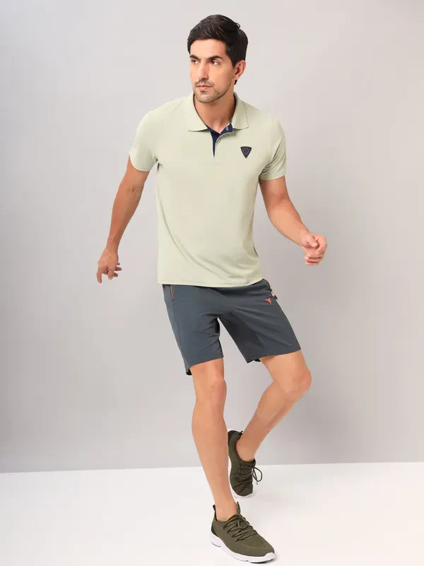 Men Self Design Slim Fit Polo T-shirt with AIRTEX STRIPES - Image 5